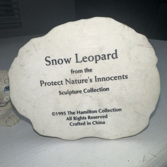 Snow Leopard 1995 Protect Natures Innocents Collection Hamilton EXC COND 3x4" - Picture 7 of 10